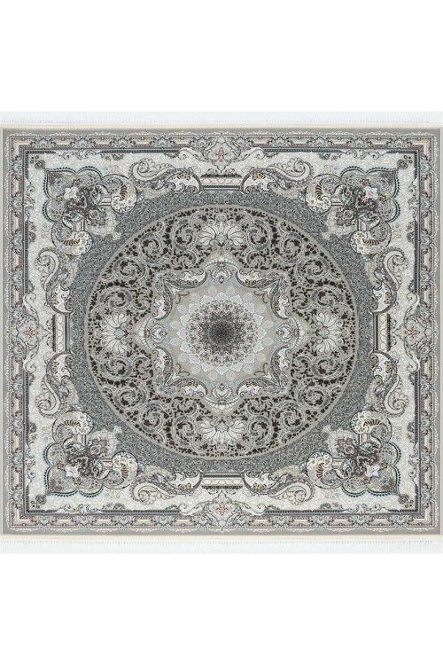 Иранский ковер Shahname 1500 144 Серый квадрат
